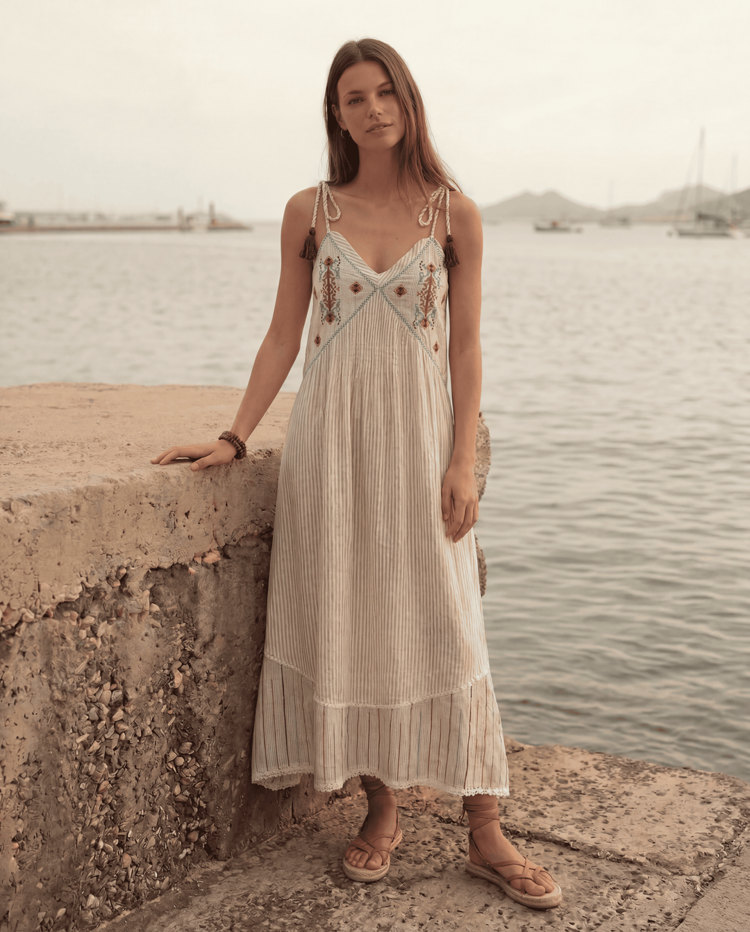 ENEA BB155 SPAGHETTI-STRAP DRESS