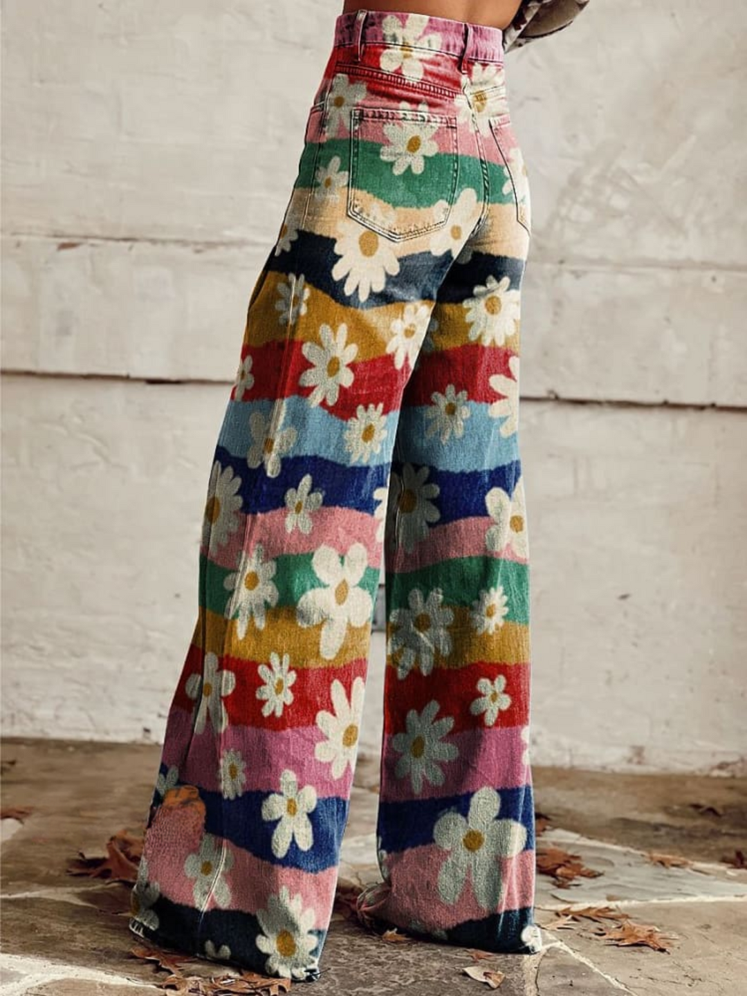 Léon - Pantaloni eleganti a fiori