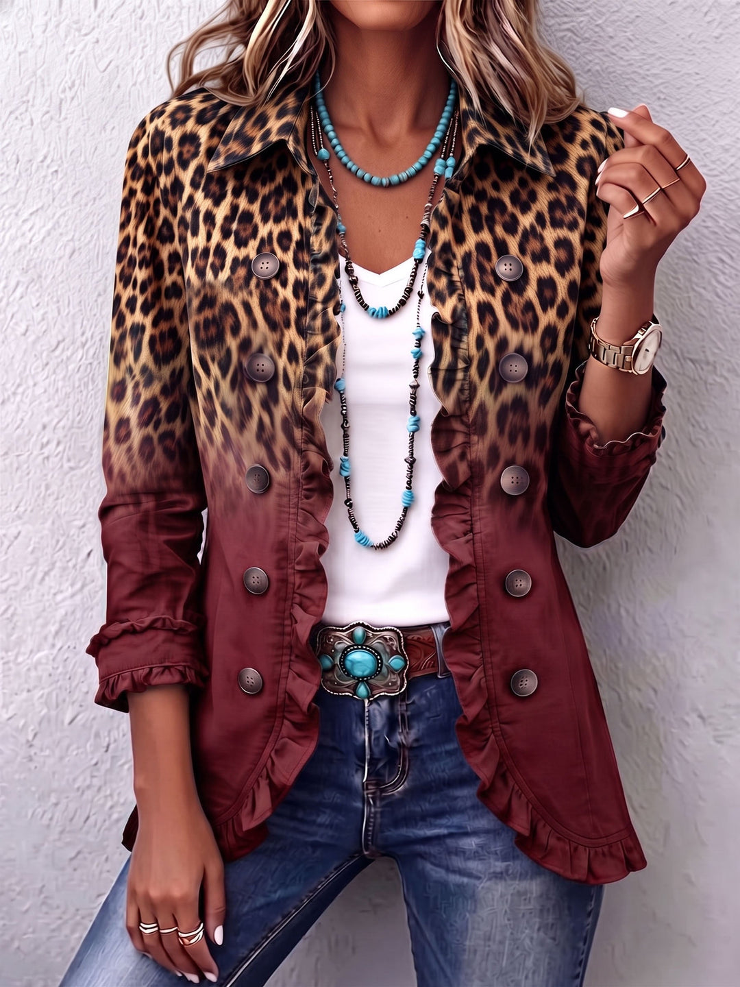 Tomasa | Giacca Blazer Leopardo